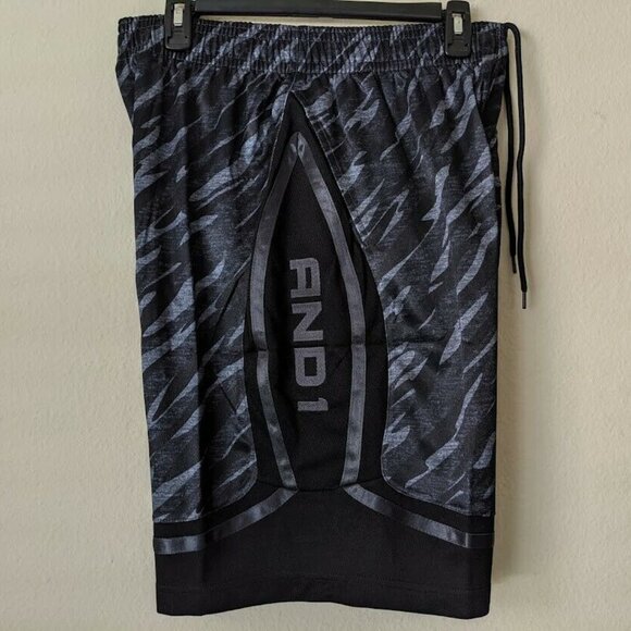 New Mens Basketball Shorts by And1.**Elastic Waist Size M. - Picture 4 of 7